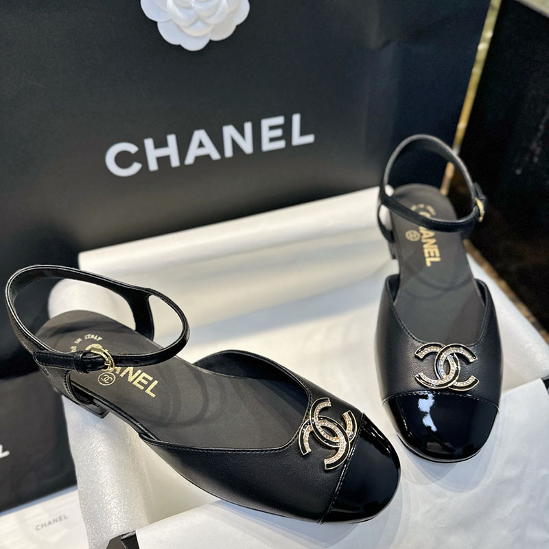 샤넬 샤넬 25P CC로고 슬링백 메리제인 플랫 샌들 （터보） 레플리카 1번 이미지 - 신발 | 세미샵 레플리카 사이트