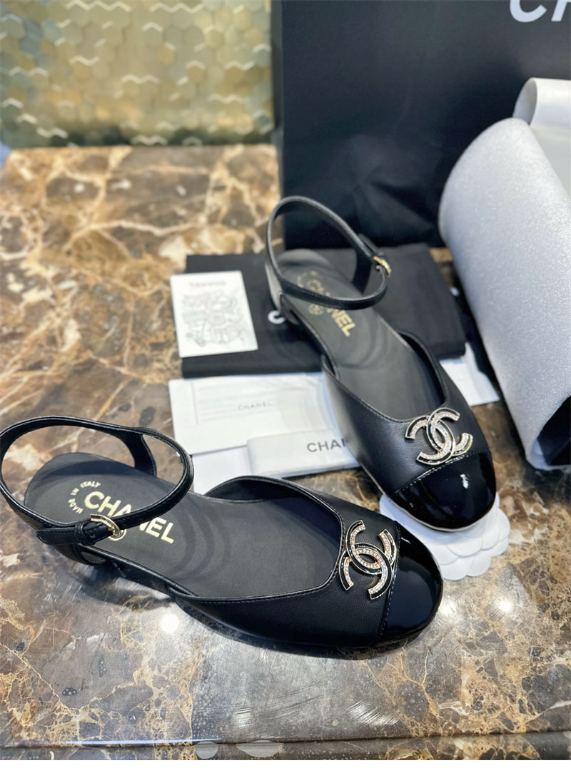 샤넬 샤넬 25P CC로고 슬링백 메리제인 플랫 샌들 （터보） 레플리카 7번 이미지 - 신발 | 세미샵 레플리카 사이트