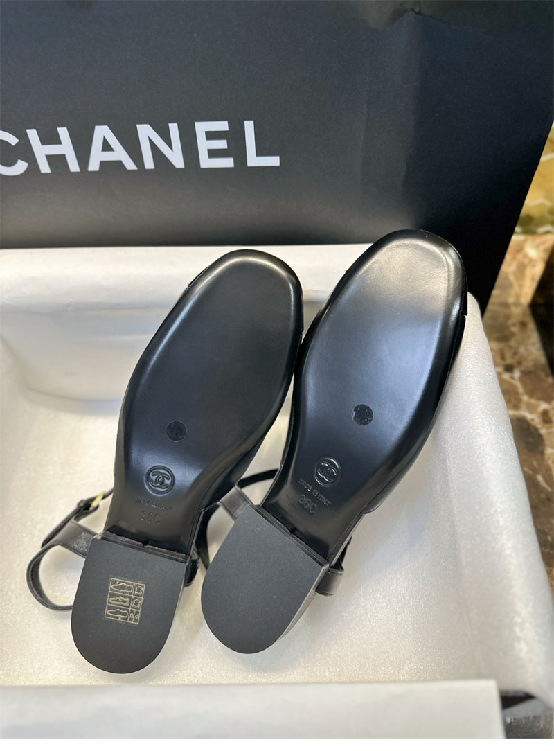 샤넬 샤넬 25P CC로고 슬링백 메리제인 플랫 샌들 （터보） 레플리카 8번 이미지 - 신발 | 세미샵 레플리카 사이트