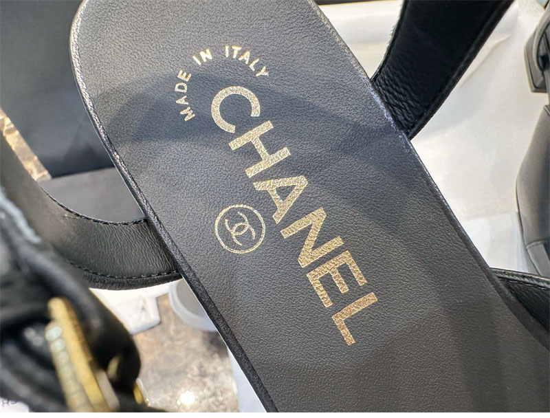 샤넬 샤넬 25P CC로고 슬링백 메리제인 플랫 샌들 （터보） 레플리카 10번 이미지 - 신발 | 세미샵 레플리카 사이트