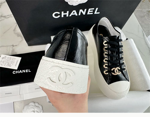 샤넬 샤넬 CC로고 블랙 금장 팬던트 플랫폼 스니커즈 레플리카 19번 이미지 - 신발 | 세미샵 레플리카 사이트