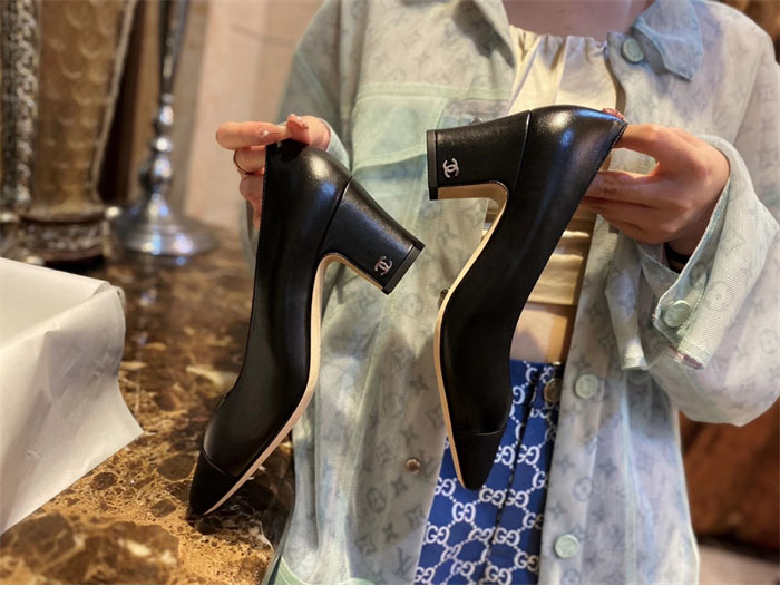 C H A N E L 샤넬 cc로고 통굽 펌프스 레플리카 9번 이미지 - 신발 | 세미샵 레플리카 사이트