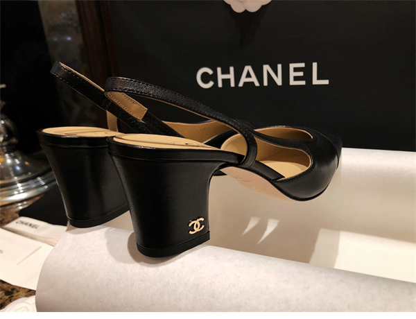 C H A N E L 샤넬 슬링백 클래식 쉽스킨 7cm 레플리카 9번 이미지 - 신발 | 세미샵 레플리카 사이트