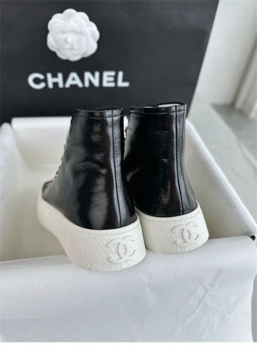 샤넬 샤넬 카프스킨 유광 레더 하이탑 스니커즈 레플리카 13번 이미지 - 신발 | 세미샵 레플리카 사이트