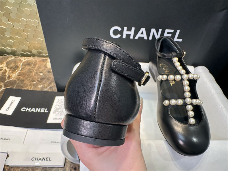 샤넬 샤넬 카프스킨 진주 스트랩 메리제인 구두 레플리카 12번 이미지 - 신발 | 세미샵 레플리카 사이트
