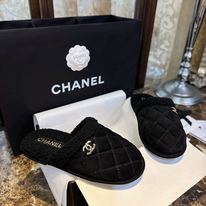 샤넬 퀼팅 시어링 뮬 슬리퍼 “35SIZE – 41SIZE”