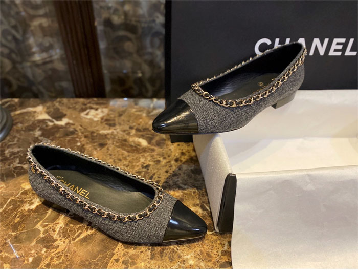 C H A N E L 샤넬 트위드 메리제인 플랫 슈즈 레플리카 5번 이미지 - 신발 | 세미샵 레플리카 사이트
