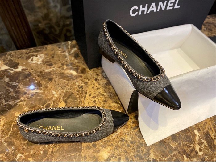 C H A N E L 샤넬 트위드 메리제인 플랫 슈즈 레플리카 6번 이미지 - 신발 | 세미샵 레플리카 사이트