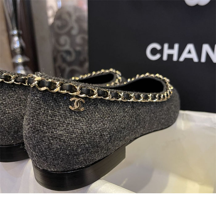 C H A N E L 샤넬 트위드 메리제인 플랫 슈즈 레플리카 16번 이미지 - 신발 | 세미샵 레플리카 사이트