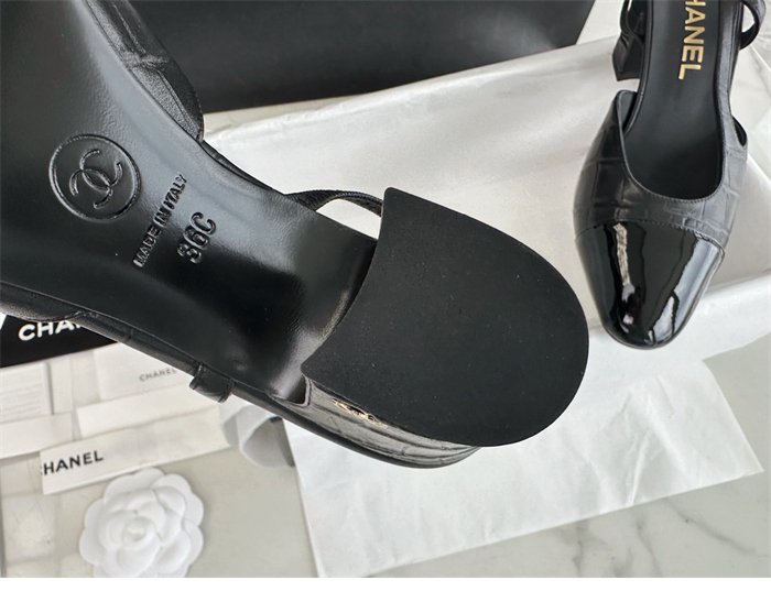 C H A N E L 샤넬 페이턴트 슬링백 레플리카 9번 이미지 - 신발 | 세미샵 레플리카 사이트