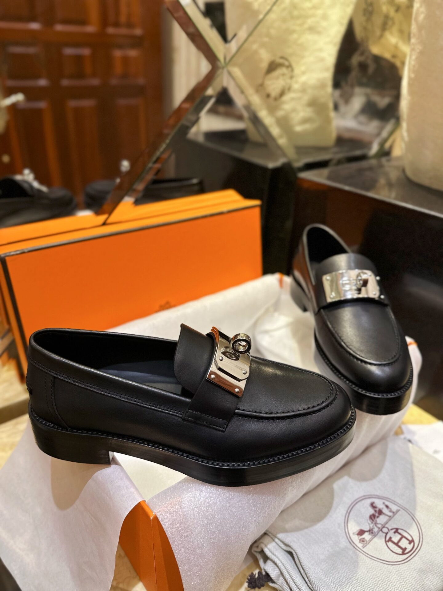 에르메스 오버사이즈 KELLY 버클 핫 로퍼 “35SIZE – 40SIZE” - 상세 이미지