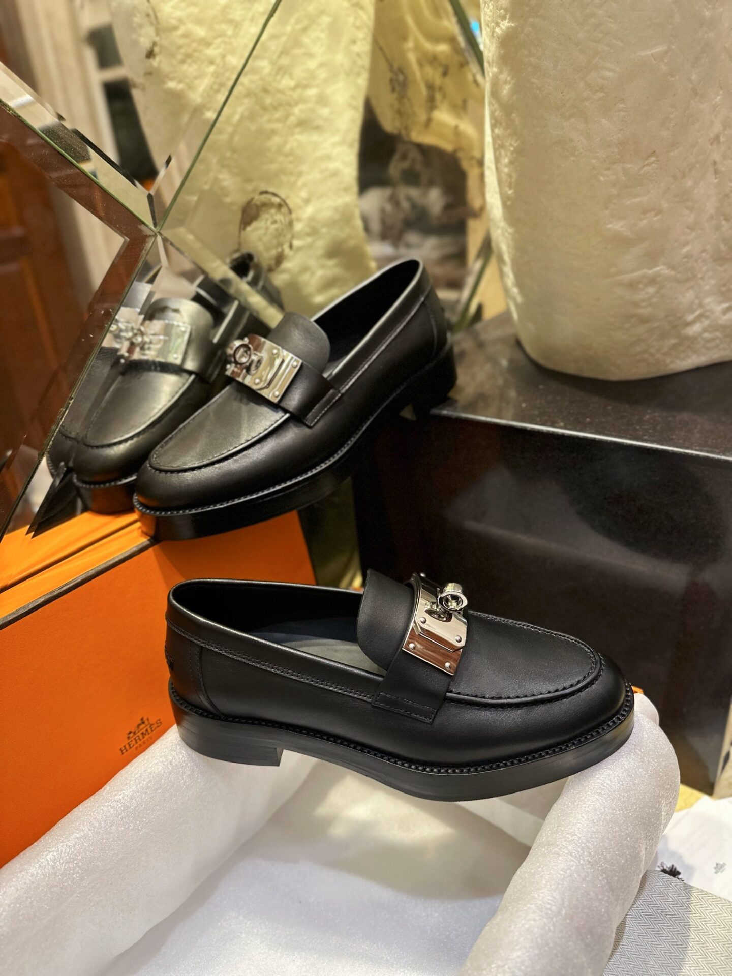 에르메스 오버사이즈 KELLY 버클 핫 로퍼 “35SIZE – 40SIZE” - 상세 이미지