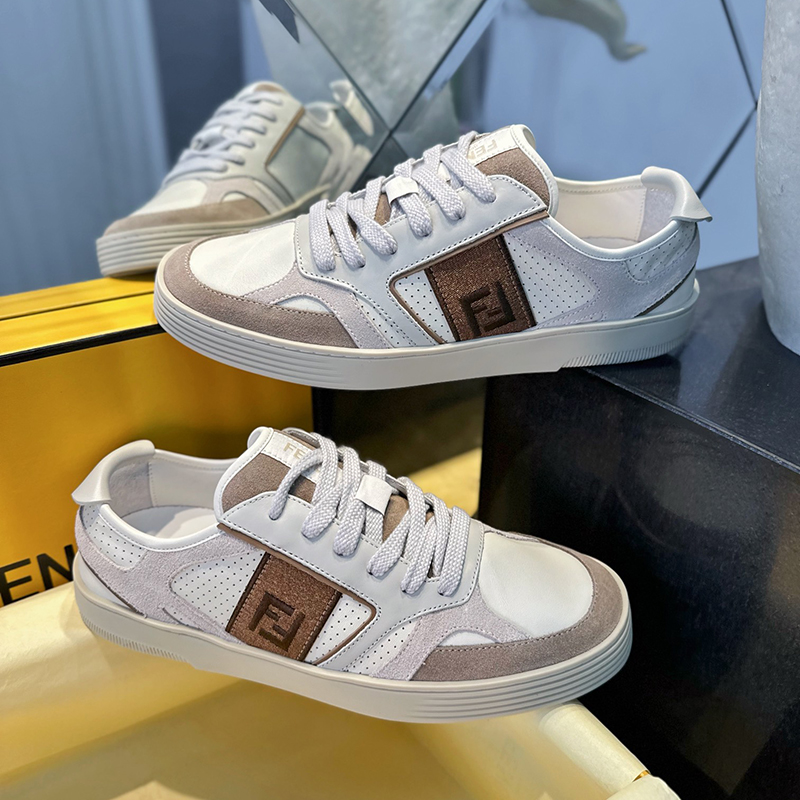 Fendi 펜디 스텝 레더 남성 스니커즈 레플리카 1번 이미지 - 신발 | 세미샵 레플리카 사이트