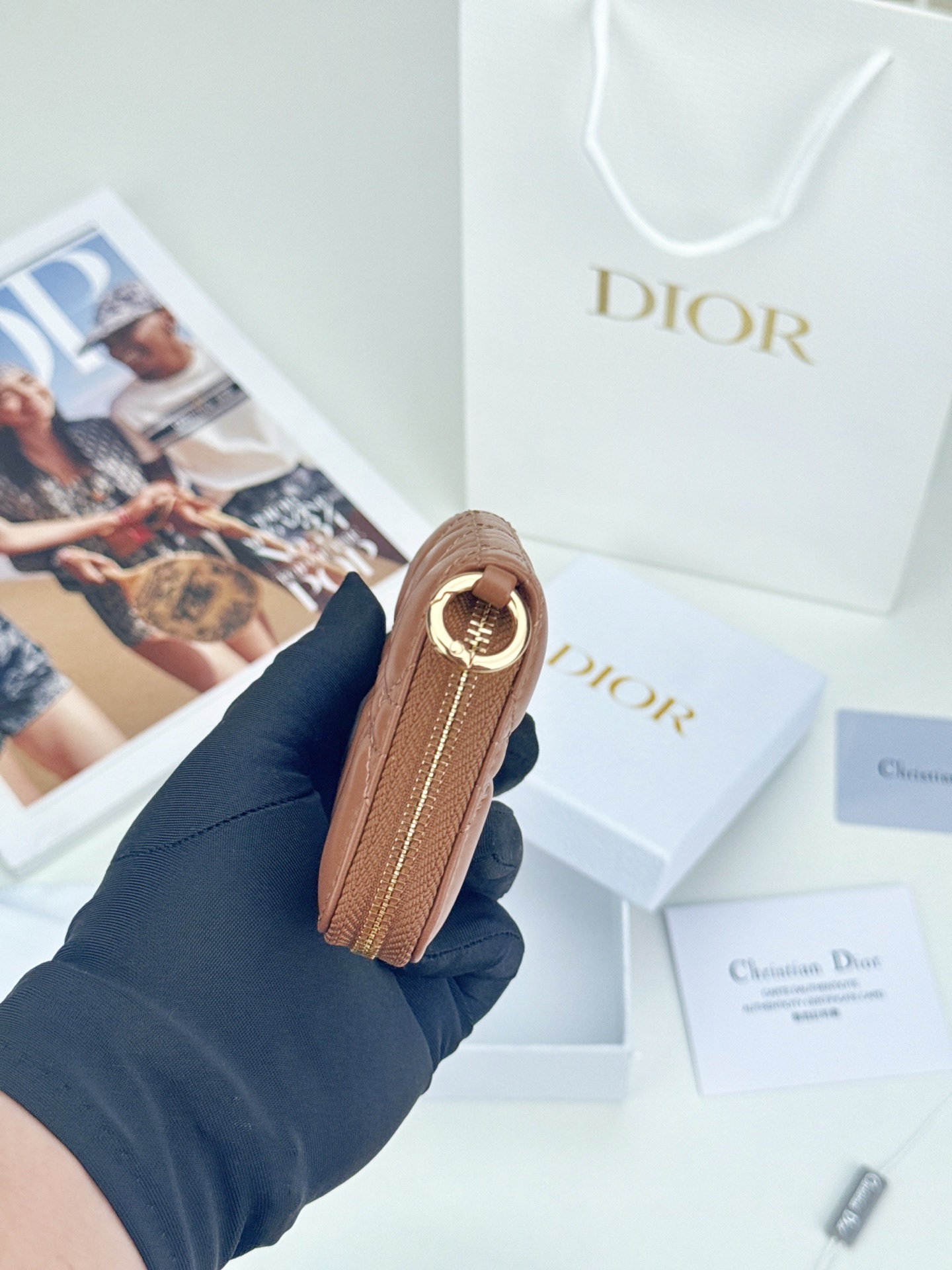 D I O R Dior Caro Zip Compact Wallet 레플리카 5번 이미지 - 지갑 | 세미샵 레플리카 사이트