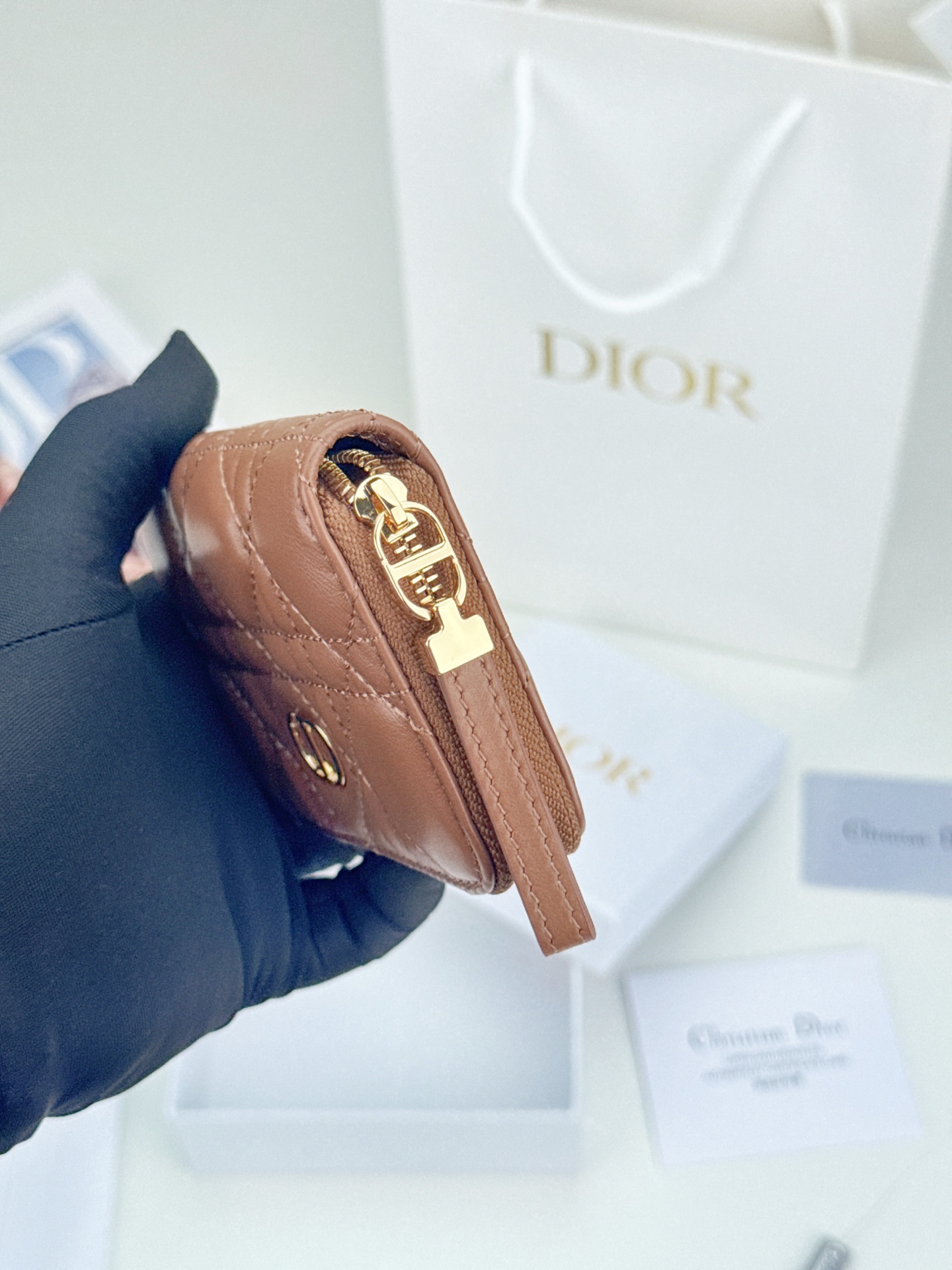 D I O R Dior Caro Zip Compact Wallet 레플리카 6번 이미지 - 지갑 | 세미샵 레플리카 사이트