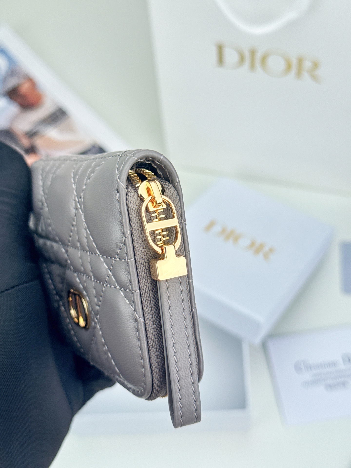 D I O R Dior Caro Zip Compact Wallet 레플리카 13번 이미지 - 지갑 | 세미샵 레플리카 사이트