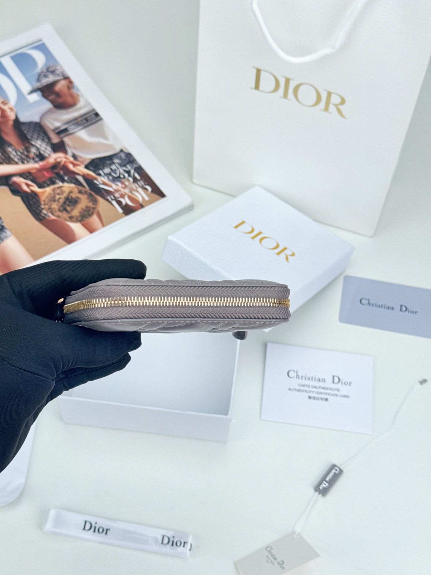 D I O R Dior Caro Zip Compact Wallet 레플리카 14번 이미지 - 지갑 | 세미샵 레플리카 사이트