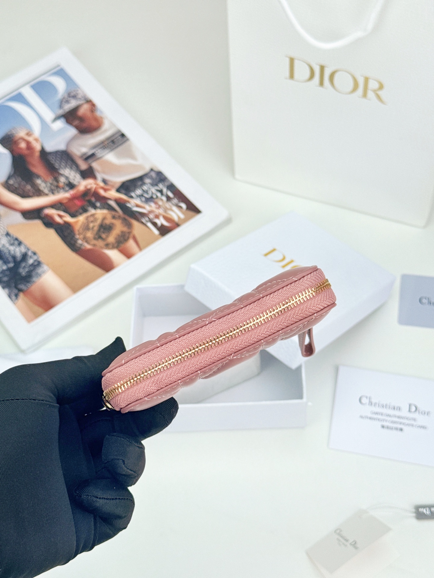 D I O R Dior Caro Zip Compact Wallet 레플리카 29번 이미지 - 지갑 | 세미샵 레플리카 사이트