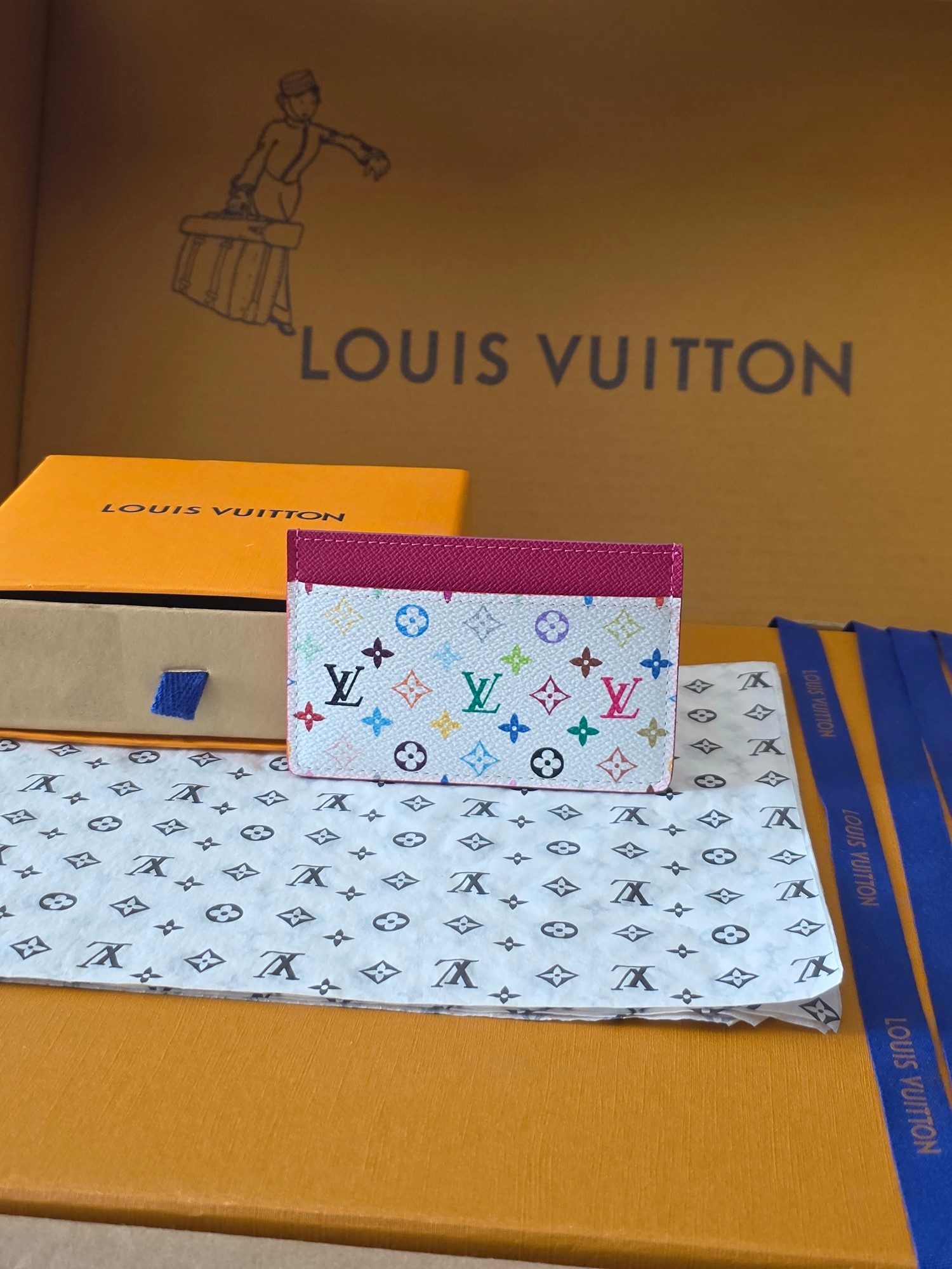 Louis Vuitton 루이비통 포르트 카르트 심플 모노그램 멀티컬러 레플리카 1번 이미지 - 지갑 | 세미샵 레플리카 사이트