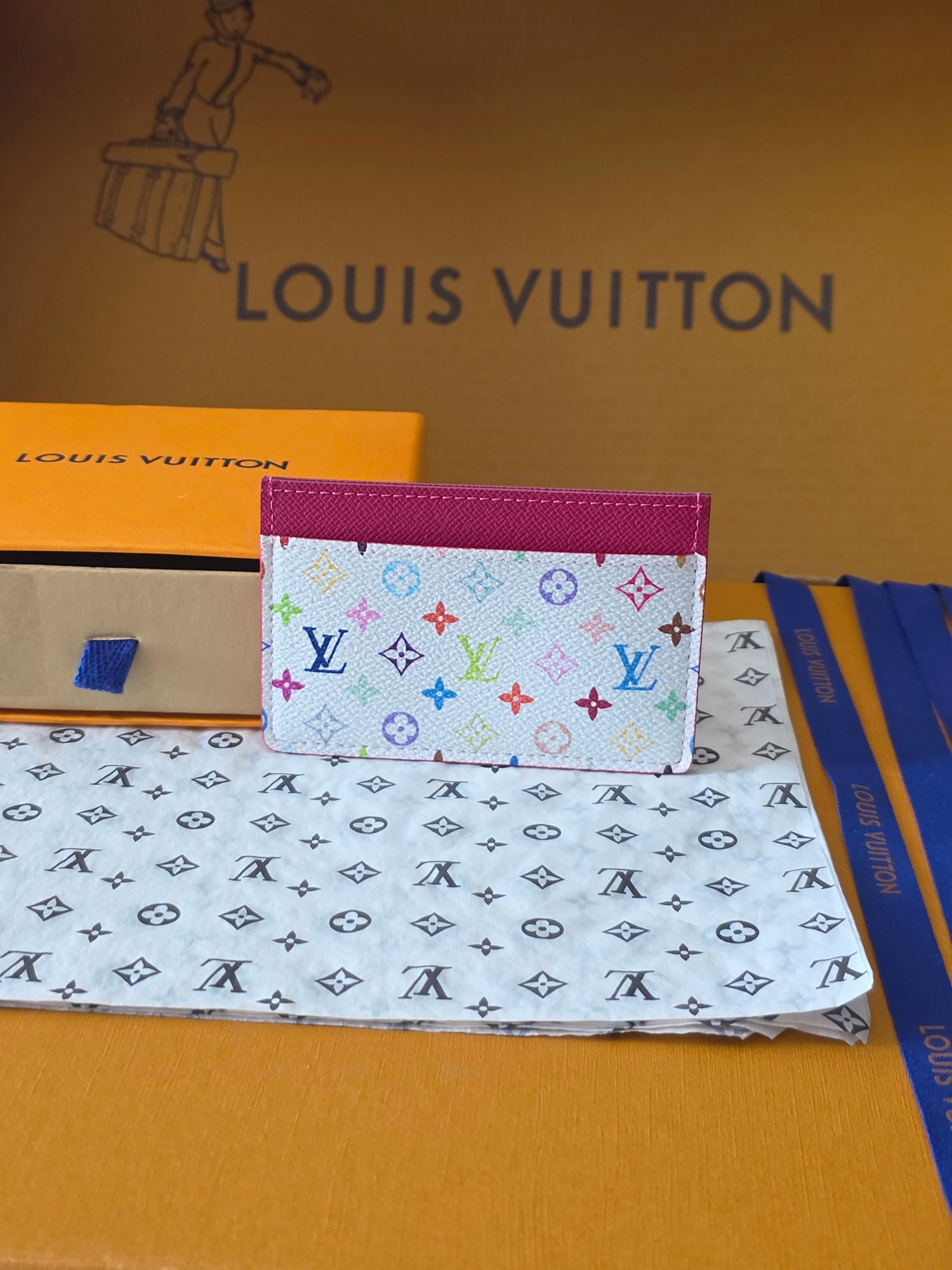 Louis Vuitton 루이비통 포르트 카르트 심플 모노그램 멀티컬러 레플리카 2번 이미지 - 지갑 | 세미샵 레플리카 사이트