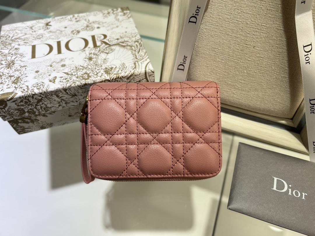D I O R Dior Caro Compact Zipped Wallet 레플리카 8번 이미지 - 지갑 | 세미샵 레플리카 사이트