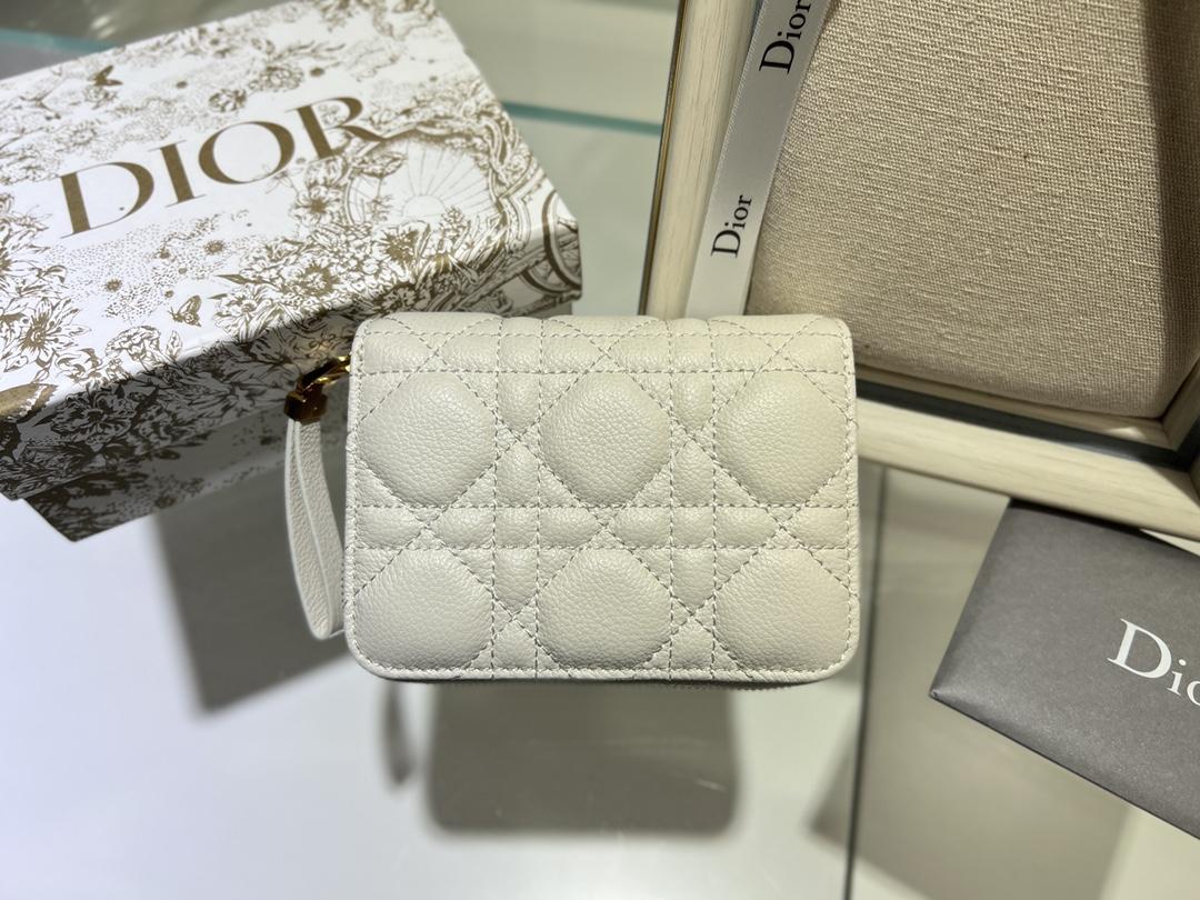 D I O R Dior Caro Compact Zipped Wallet 레플리카 14번 이미지 - 지갑 | 세미샵 레플리카 사이트