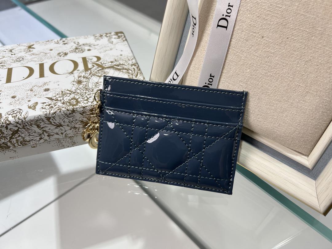 D I O R Dior Lady Patent Cannage Card Holder 레플리카 2번 이미지 - 지갑 | 세미샵 레플리카 사이트