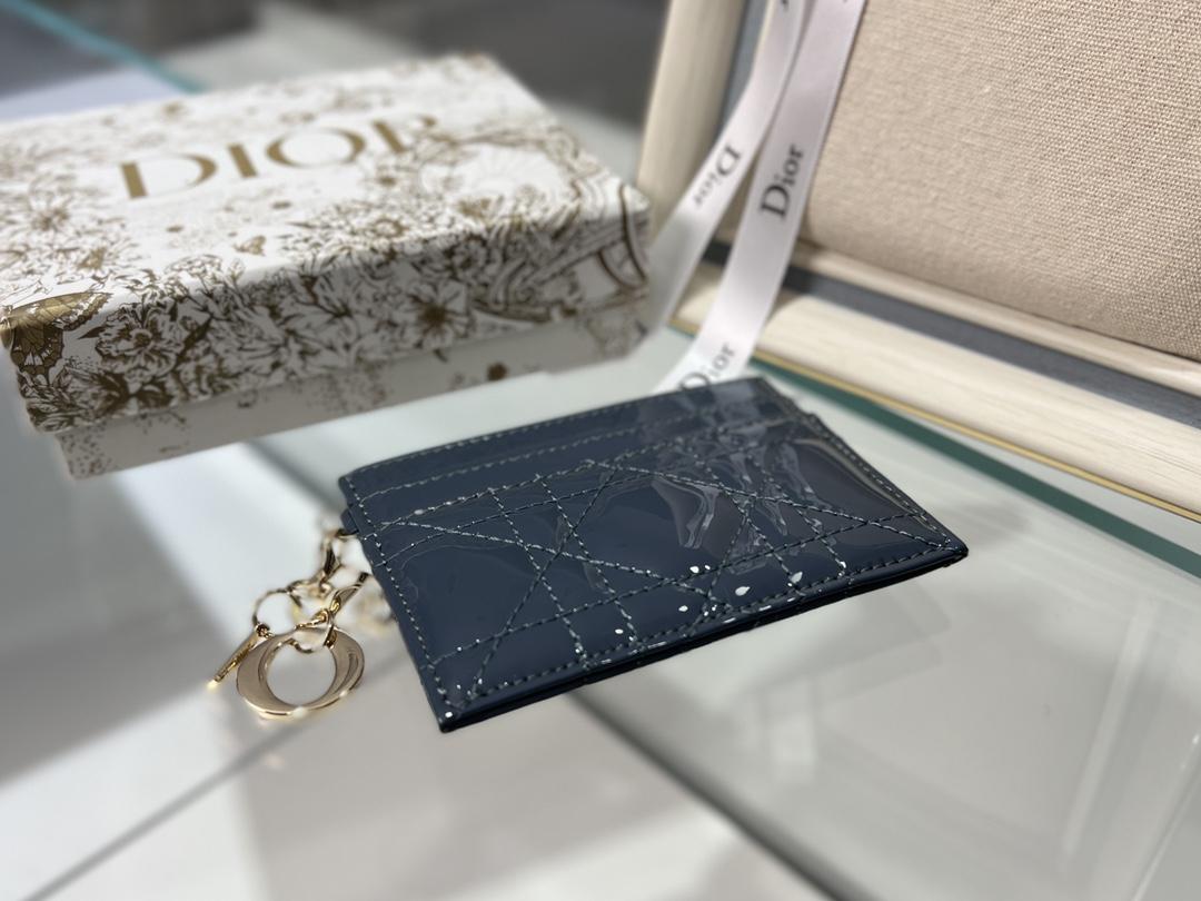 D I O R Dior Lady Patent Cannage Card Holder 레플리카 4번 이미지 - 지갑 | 세미샵 레플리카 사이트