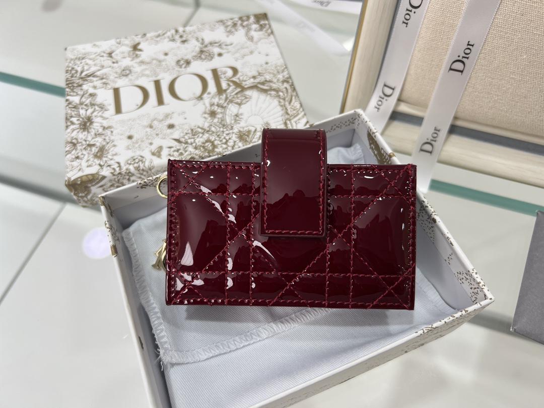 D I O R Dior Patent 5 Gusset Card Horder 레플리카 1번 이미지 - 지갑 | 세미샵 레플리카 사이트