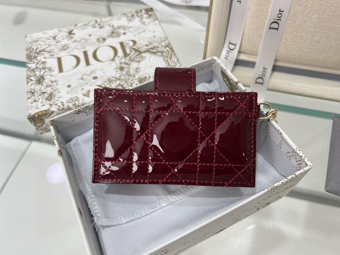 D I O R Dior Patent 5 Gusset Card Horder 레플리카 2번 이미지 - 지갑 | 세미샵 레플리카 사이트