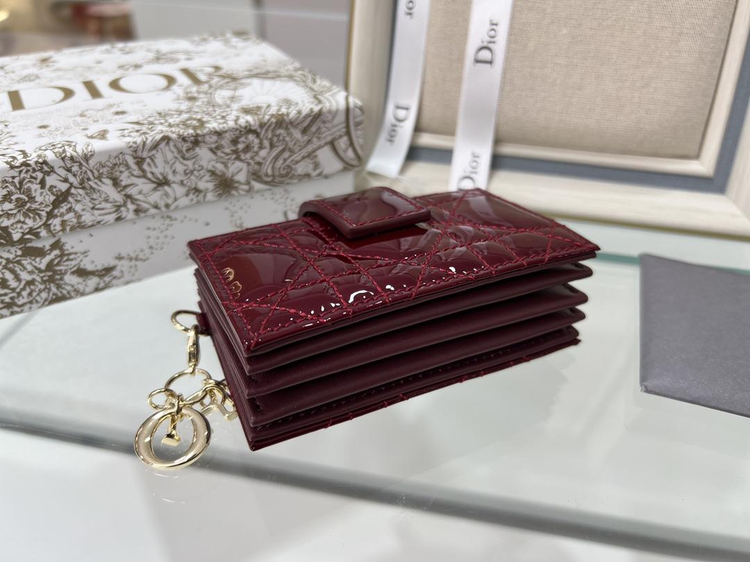 D I O R Dior Patent 5 Gusset Card Horder 레플리카 3번 이미지 - 지갑 | 세미샵 레플리카 사이트