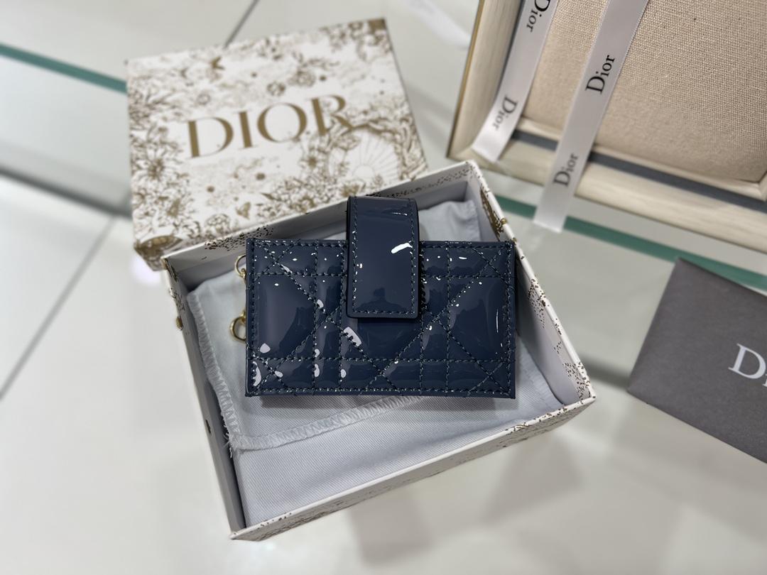 D I O R Dior Patent 5 Gusset Card Horder 레플리카 6번 이미지 - 지갑 | 세미샵 레플리카 사이트