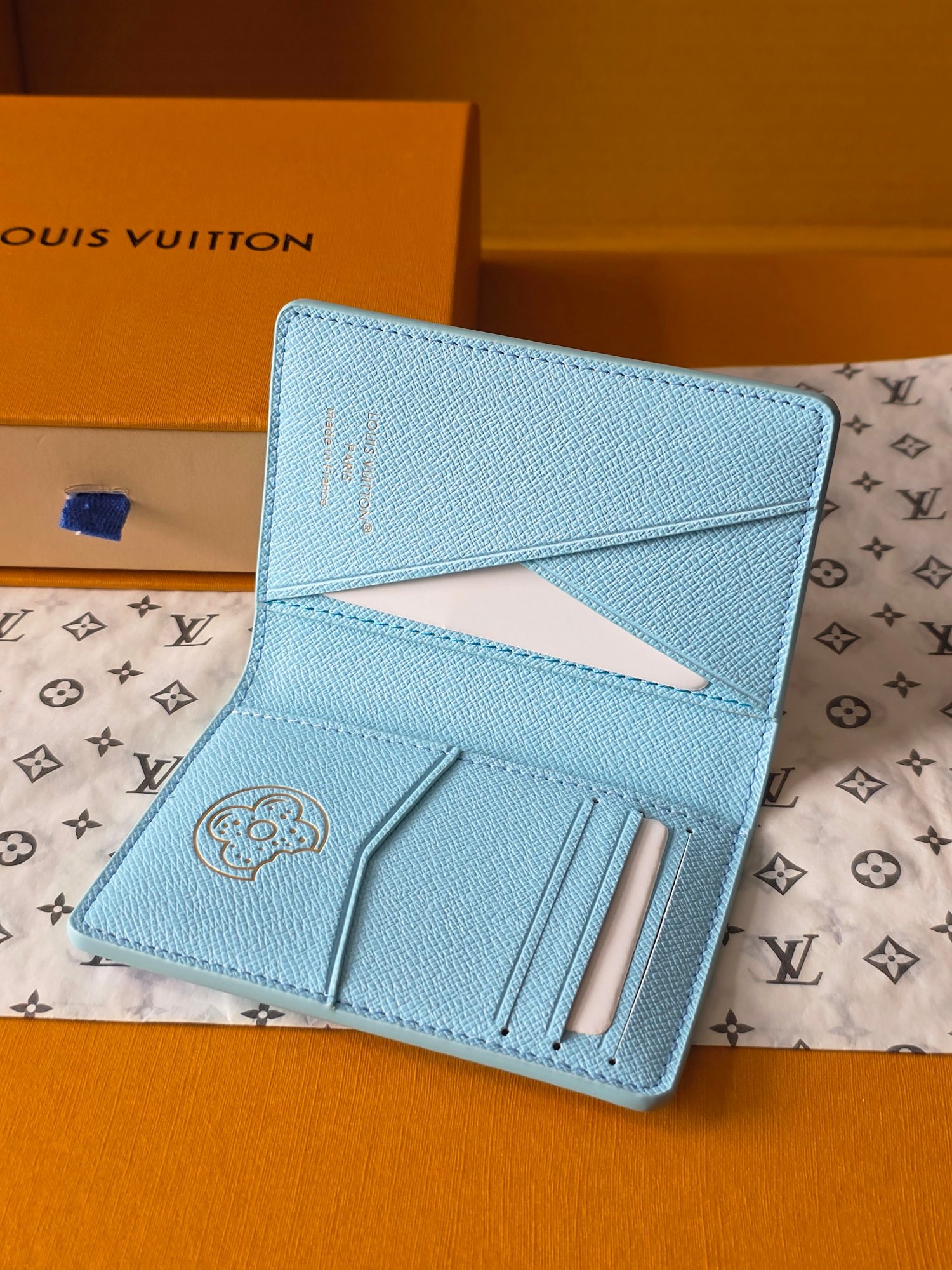 Louis Vuitton 루이비통 포켓 오거나이저 모노그램 크래커 블루 레플리카 5번 이미지 - 지갑 | 세미샵 레플리카 사이트