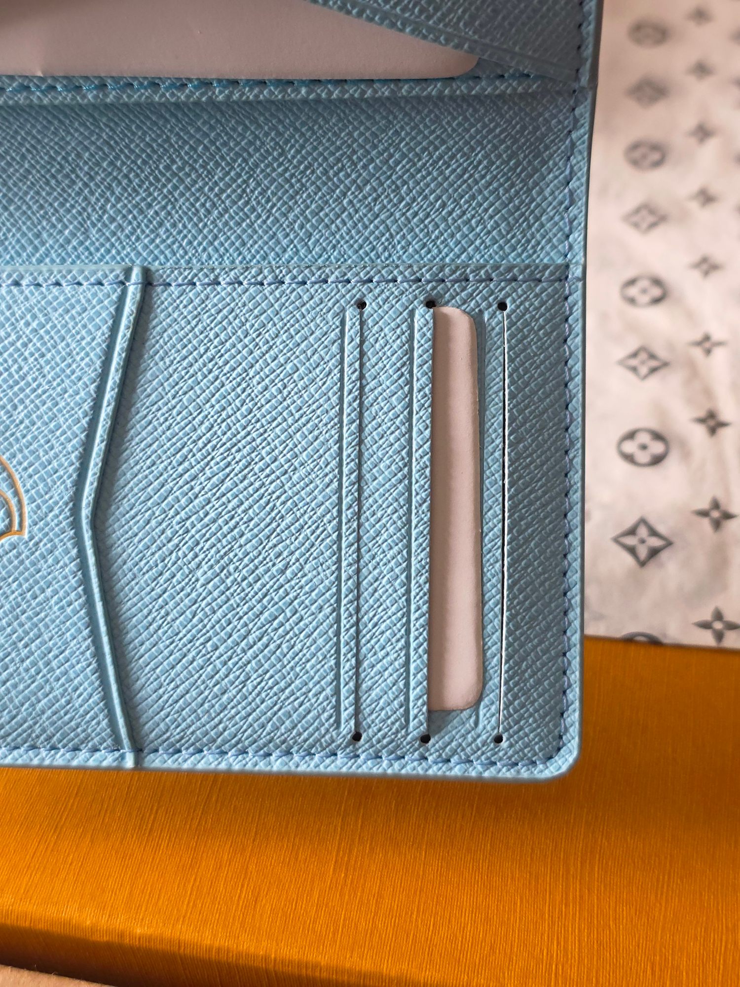 Louis Vuitton 루이비통 포켓 오거나이저 모노그램 크래커 블루 레플리카 6번 이미지 - 지갑 | 세미샵 레플리카 사이트
