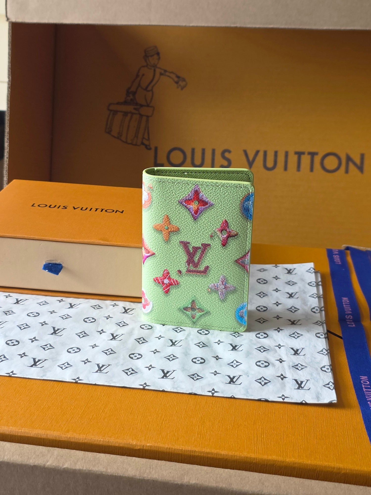 Louis Vuitton 루이비통 포켓 오거나이저 모노그램 크래커 피스타치오 레플리카 1번 이미지 - 지갑 | 세미샵 레플리카 사이트