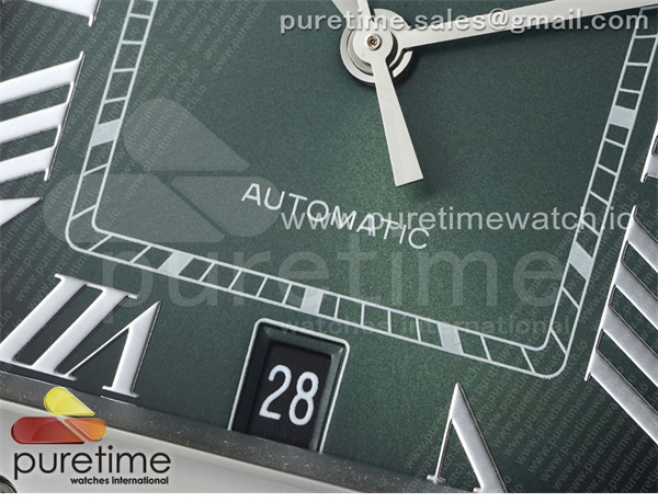 Cartier AF공장 까르띠에 산토스 라지 그린다이얼 브레이슬릿 Santos de Cartier 40mm SS AF 1_1 Best Edition Green Dial on SS SmartLinks Bracelet MIYOTA 9015 레플리카 5번 이미지 - 시계 | 세미샵 레플리카 사이트