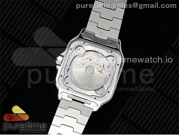 Cartier AF공장 까르띠에 산토스 라지 그린다이얼 브레이슬릿 Santos de Cartier 40mm SS AF 1_1 Best Edition Green Dial on SS SmartLinks Bracelet MIYOTA 9015 레플리카 12번 이미지 - 시계 | 세미샵 레플리카 사이트