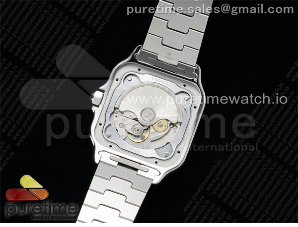 Cartier AF공장 까르띠에 산토스 라지 그린다이얼 브레이슬릿 Santos de Cartier 40mm SS AF 1_1 Best Edition Green Dial on SS SmartLinks Bracelet MIYOTA 9015 레플리카 13번 이미지 - 시계 | 세미샵 레플리카 사이트