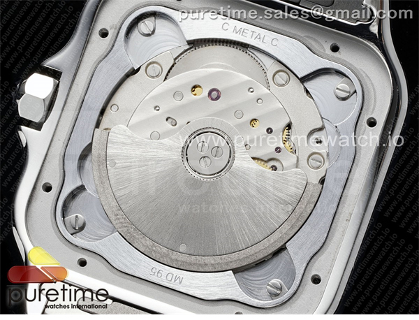 Cartier AF공장 까르띠에 산토스 라지 그린다이얼 브레이슬릿 Santos de Cartier 40mm SS AF 1_1 Best Edition Green Dial on SS SmartLinks Bracelet MIYOTA 9015 레플리카 14번 이미지 - 시계 | 세미샵 레플리카 사이트
