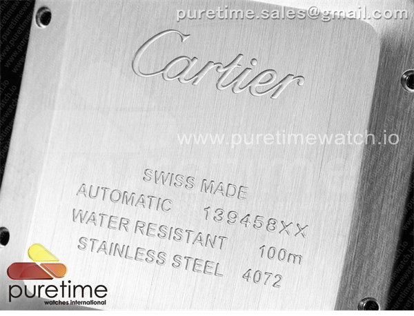 Cartier AF공장 까르띠에 산토스 라지 그린다이얼 브레이슬릿 Santos de Cartier 40mm SS AF 1_1 Best Edition Green Dial on SS SmartLinks Bracelet MIYOTA 9015 레플리카 20번 이미지 - 시계 | 세미샵 레플리카 사이트