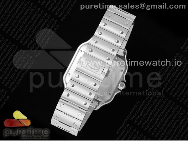 Cartier AF공장 까르띠에 산토스 라지 브라운다이얼 브레이슬릿 Santos de Cartier 40mm SS AF 1_1 Best Edition Brown Dial on SS SmartLinks Bracelet MIYOTA 9015 레플리카 12번 이미지 - 시계 | 세미샵 레플리카 사이트