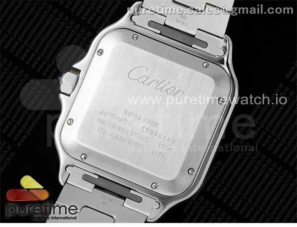 Cartier AF공장 까르띠에 산토스 라지 브라운다이얼 브레이슬릿 Santos de Cartier 40mm SS AF 1_1 Best Edition Brown Dial on SS SmartLinks Bracelet MIYOTA 9015 레플리카 13번 이미지 - 시계 | 세미샵 레플리카 사이트