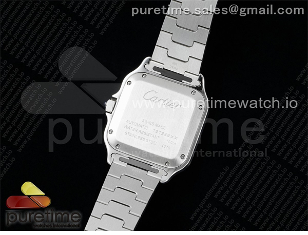 Cartier AF공장 까르띠에 산토스 미디움 그레이다이얼 브레이슬릿 Santos de Cartier 35mm SS AF 1_1 Best Edition Gray Dial on SS SmartLinks Bracelet MIYOTA 9015 _ 레플리카 12번 이미지 - 시계 | 세미샵 레플리카 사이트