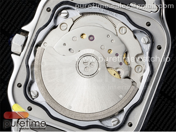 Cartier AF공장 까르띠에 산토스 미디움 그레이다이얼 브레이슬릿 Santos de Cartier 35mm SS AF 1_1 Best Edition Gray Dial on SS SmartLinks Bracelet MIYOTA 9015 _ 레플리카 17번 이미지 - 시계 | 세미샵 레플리카 사이트