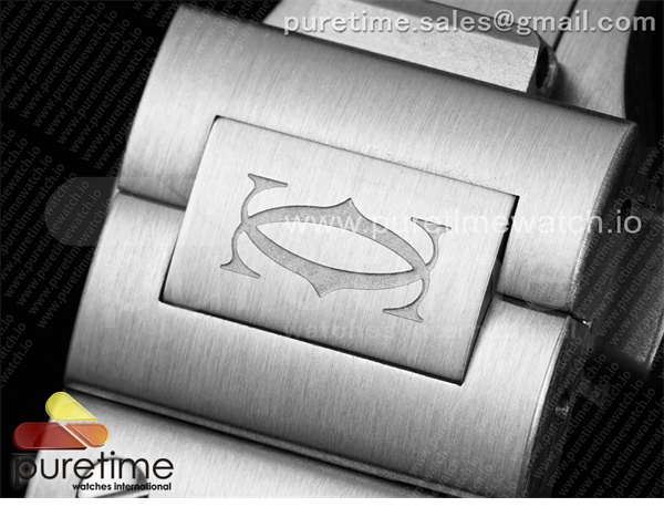 Cartier AF공장 까르띠에 산토스 미디움 그레이다이얼 브레이슬릿 Santos de Cartier 35mm SS AF 1_1 Best Edition Gray Dial on SS SmartLinks Bracelet MIYOTA 9015 _ 레플리카 27번 이미지 - 시계 | 세미샵 레플리카 사이트