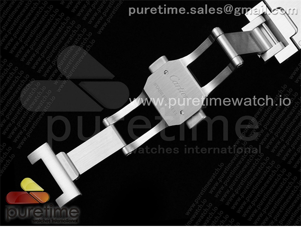 Cartier AF공장 까르띠에 산토스 미디움 그레이다이얼 브레이슬릿 Santos de Cartier 35mm SS AF 1_1 Best Edition Gray Dial on SS SmartLinks Bracelet MIYOTA 9015 _ 레플리카 30번 이미지 - 시계 | 세미샵 레플리카 사이트