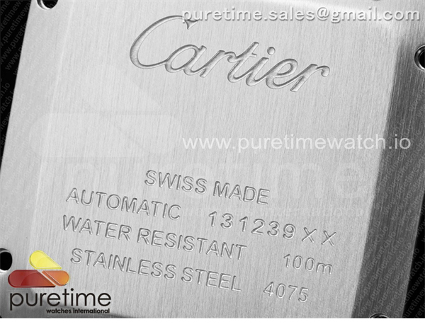Cartier AF공장 까르띠에 산토스 미디움 브라운다이얼 브레이슬릿 Santos de Cartier 35mm SS AF 1_1 Best Edition Brown Dial on SS SmartLinks Bracelet MIYOTA 9015 레플리카 21번 이미지 - 시계 | 세미샵 레플리카 사이트