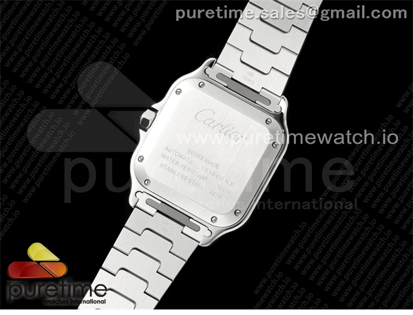 Cartier BV공장 까르띠에 산토스 2018 미디움 스틸 브라운다이얼 스마트링크브레이슬릿 Santos de Cartier 35mm SS BVF 1_1 Best Edition Brown Dial on SS SmartLinks Bracelet MIYOTA 9015 _ 레플리카 11번 이미지 - 시계 | 세미샵 레플리카 사이트