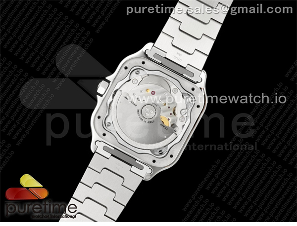 Cartier BV공장 까르띠에 산토스 2018 미디움 스틸 브라운다이얼 스마트링크브레이슬릿 Santos de Cartier 35mm SS BVF 1_1 Best Edition Brown Dial on SS SmartLinks Bracelet MIYOTA 9015 _ 레플리카 13번 이미지 - 시계 | 세미샵 레플리카 사이트