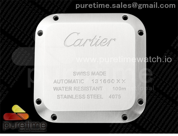 Cartier BV공장 까르띠에 산토스 2018 미디움 스틸 브라운다이얼 스마트링크브레이슬릿 Santos de Cartier 35mm SS BVF 1_1 Best Edition Brown Dial on SS SmartLinks Bracelet MIYOTA 9015 _ 레플리카 20번 이미지 - 시계 | 세미샵 레플리카 사이트